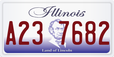 IL license plate A237682