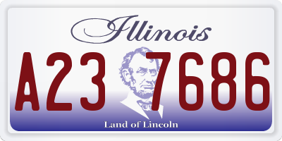 IL license plate A237686