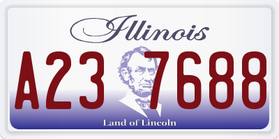 IL license plate A237688