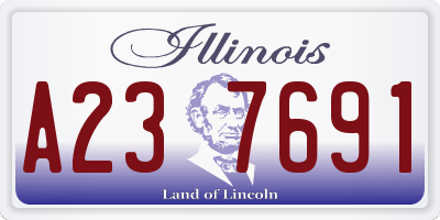 IL license plate A237691