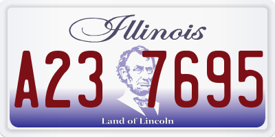 IL license plate A237695
