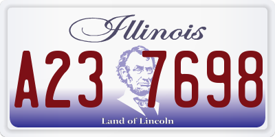 IL license plate A237698