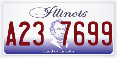 IL license plate A237699