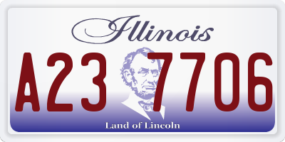 IL license plate A237706
