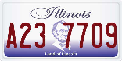 IL license plate A237709