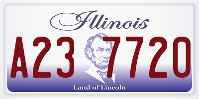 IL license plate A237720