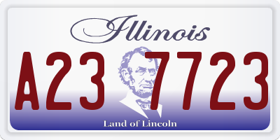 IL license plate A237723