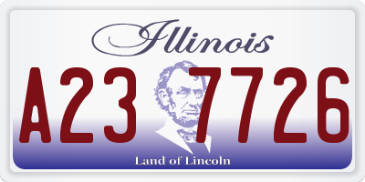 IL license plate A237726