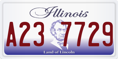 IL license plate A237729