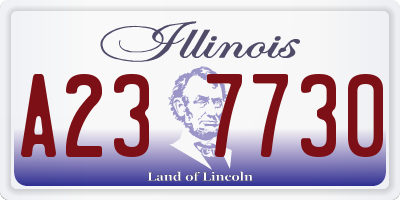 IL license plate A237730