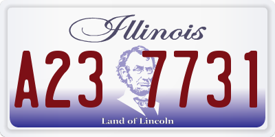 IL license plate A237731