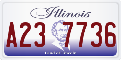 IL license plate A237736