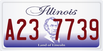 IL license plate A237739