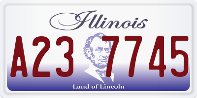 IL license plate A237745