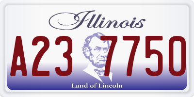 IL license plate A237750