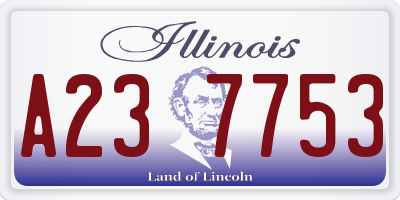 IL license plate A237753