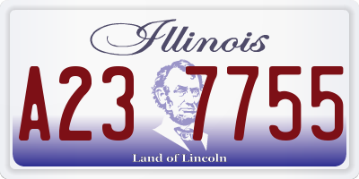 IL license plate A237755