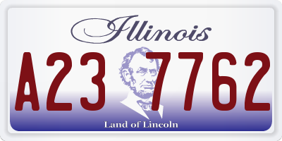 IL license plate A237762