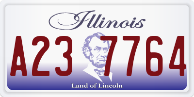 IL license plate A237764