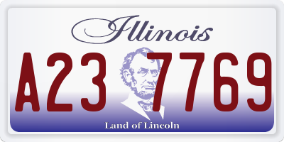 IL license plate A237769