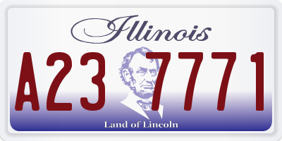 IL license plate A237771