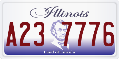 IL license plate A237776