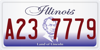 IL license plate A237779