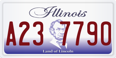 IL license plate A237790