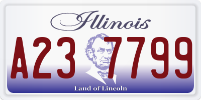 IL license plate A237799