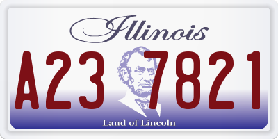 IL license plate A237821