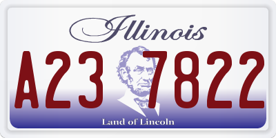 IL license plate A237822