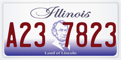 IL license plate A237823