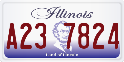 IL license plate A237824