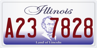 IL license plate A237828