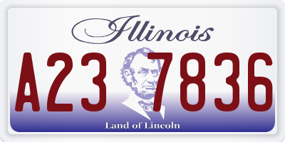 IL license plate A237836