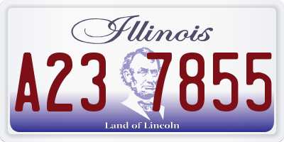 IL license plate A237855
