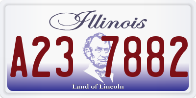 IL license plate A237882