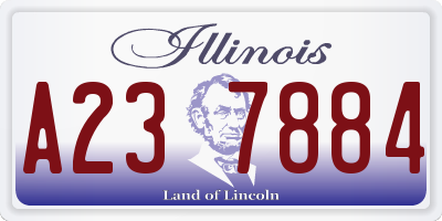 IL license plate A237884