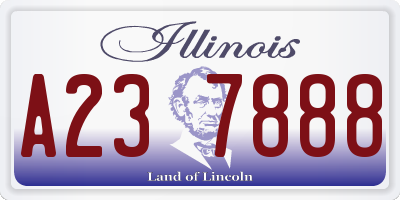IL license plate A237888