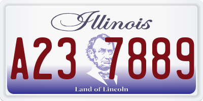 IL license plate A237889