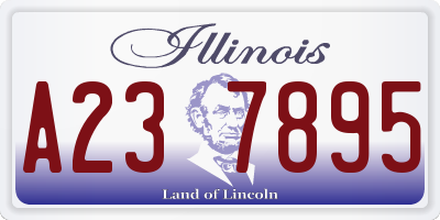 IL license plate A237895
