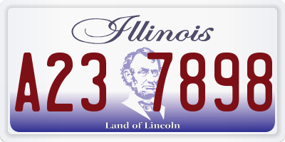 IL license plate A237898