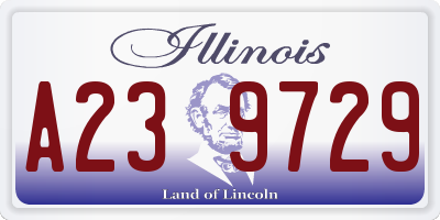IL license plate A239729