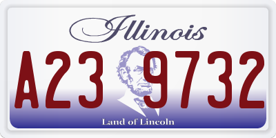 IL license plate A239732