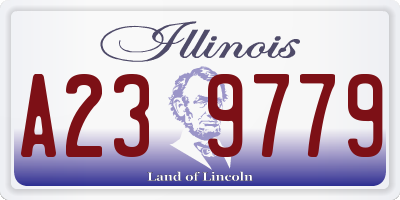 IL license plate A239779