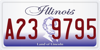 IL license plate A239795