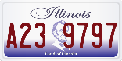 IL license plate A239797