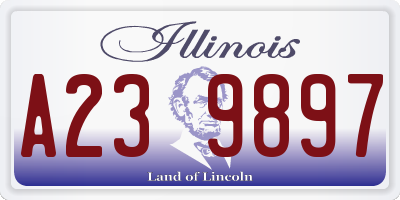 IL license plate A239897