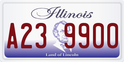 IL license plate A239900
