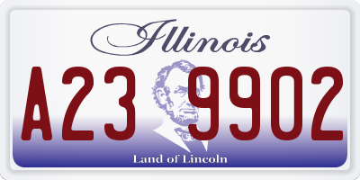 IL license plate A239902